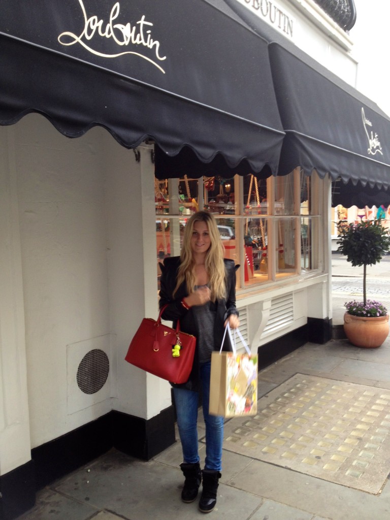 Christina Louboutin boutique shoe shopping