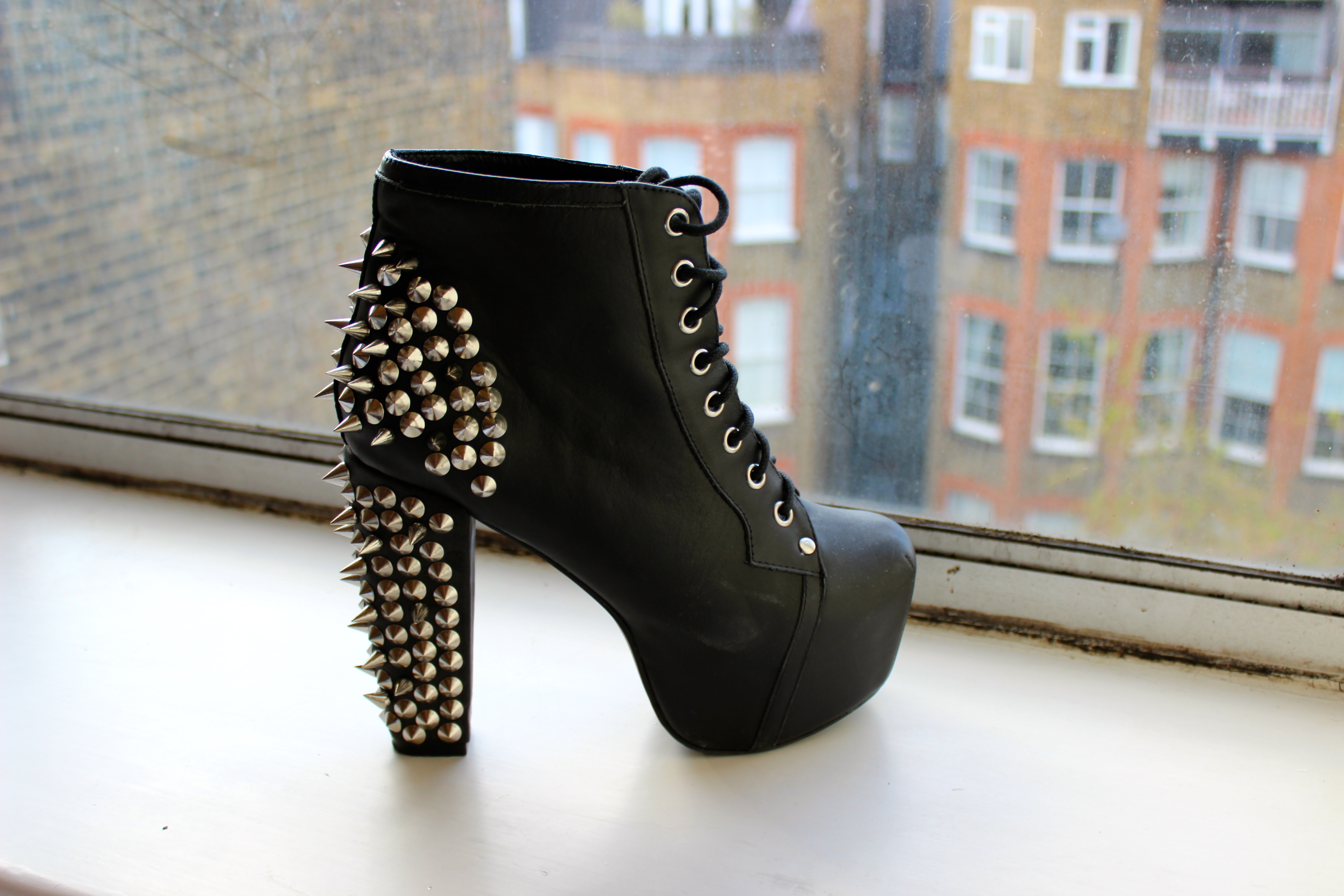 jeffrey campbell spiked studded boots fashion blog