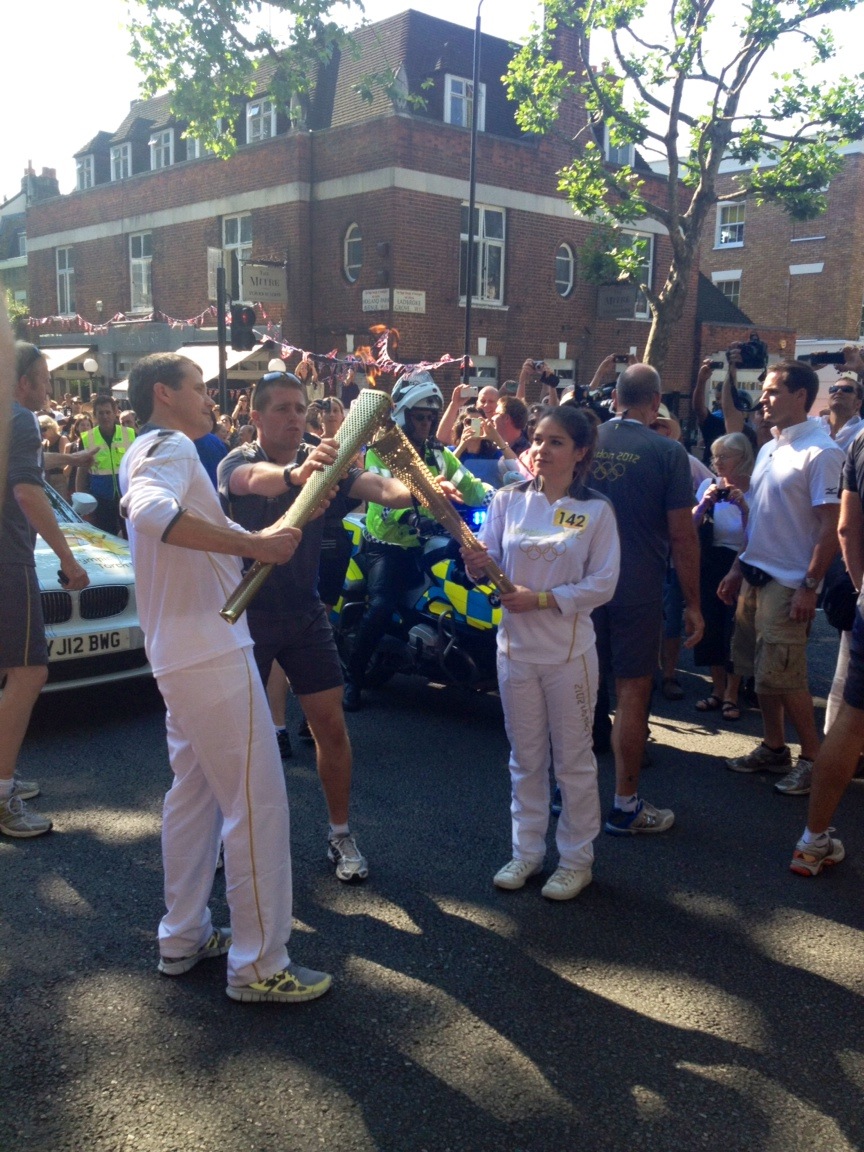 Olympic torch notting hill frederik 