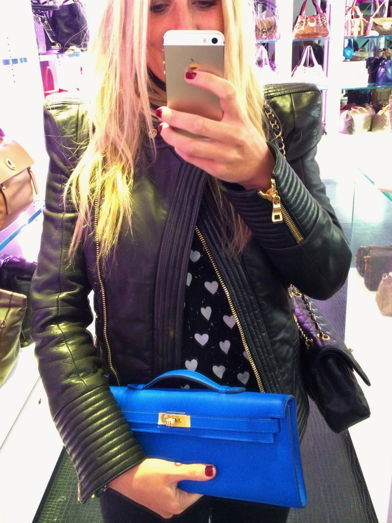 blue kelly bag 
