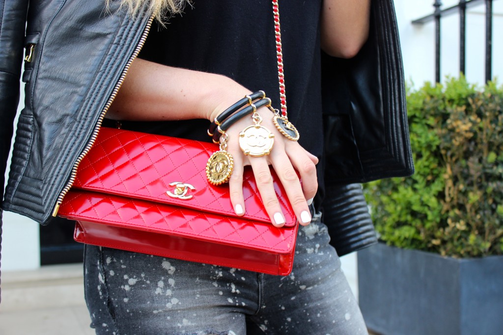 red chanel bag 
