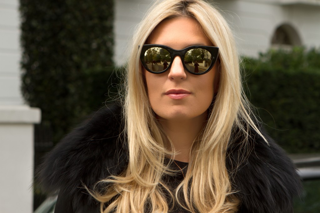 kyme black and gold sunglasses
